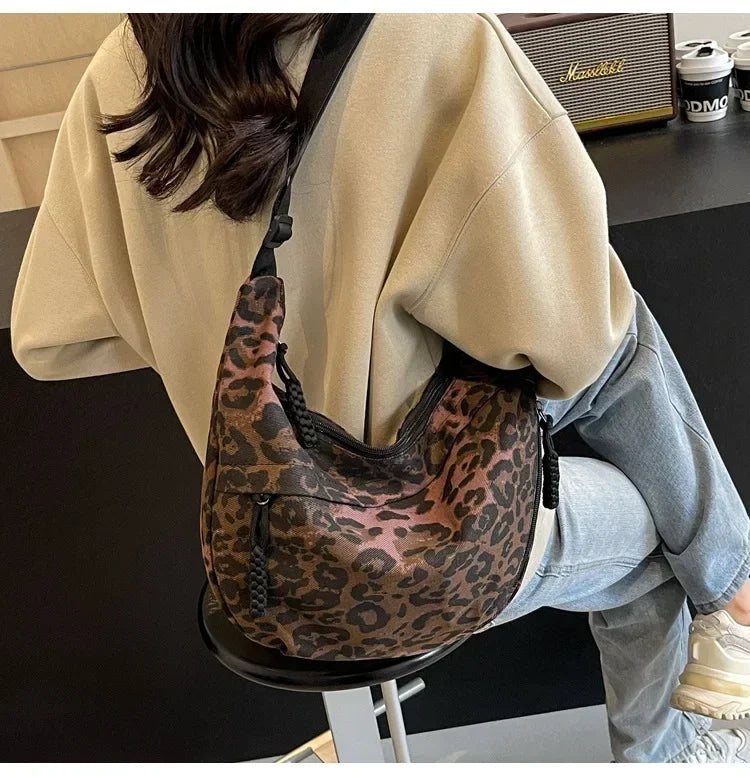 Sac bandoulière léopard