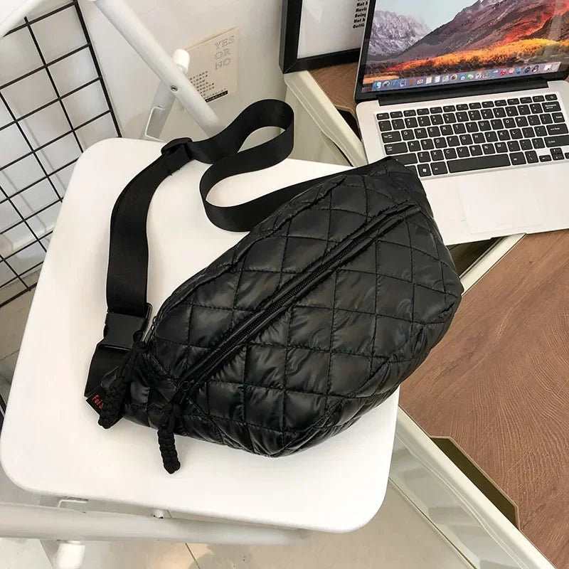 Sac banane matelassé femme