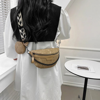 Sac banane femme fleuri
