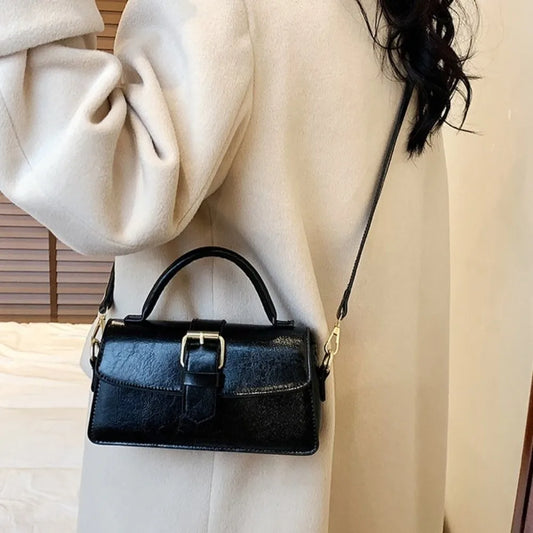 Sac à main coréen en cuir PU pour femmes, sac à bandoulière carré coréen sous les bras, grande capacité, polyvalent