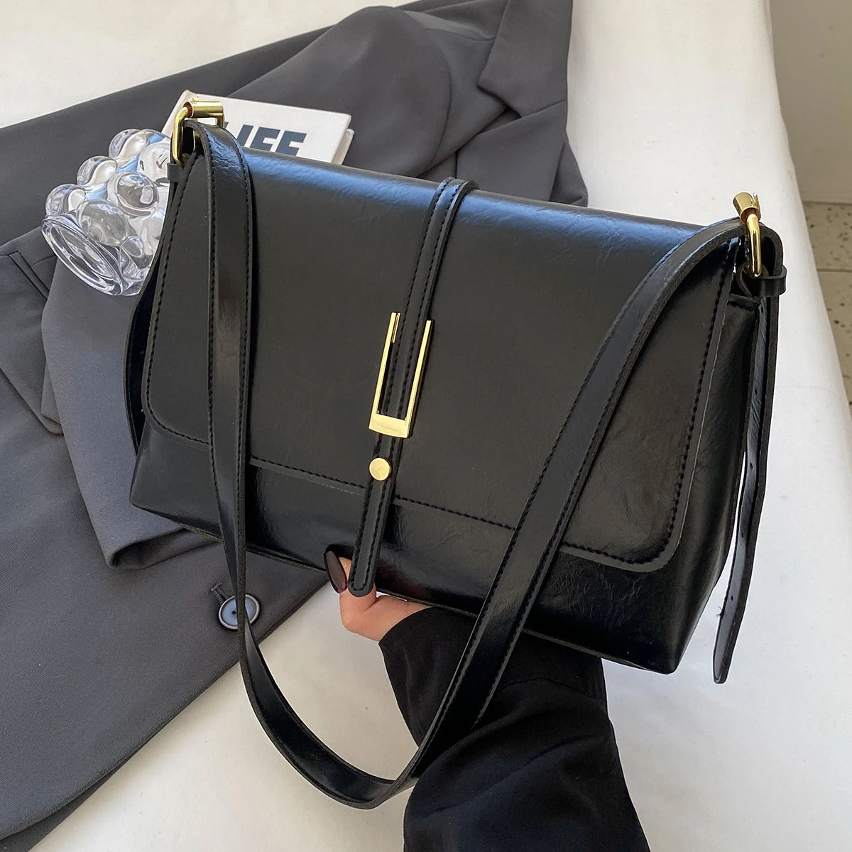 Sac à bandoulière pour femmes d'âge moyen et âgées, sac pour belle-mère, élégant, simple épaule, petit sac à dos
