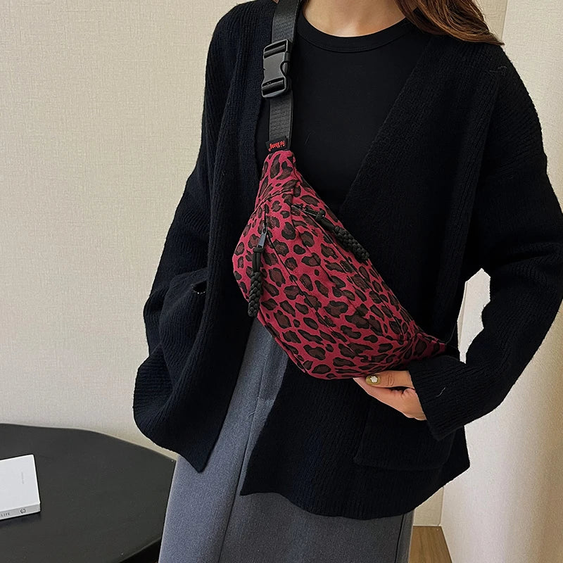 Sac léopard bandoulière