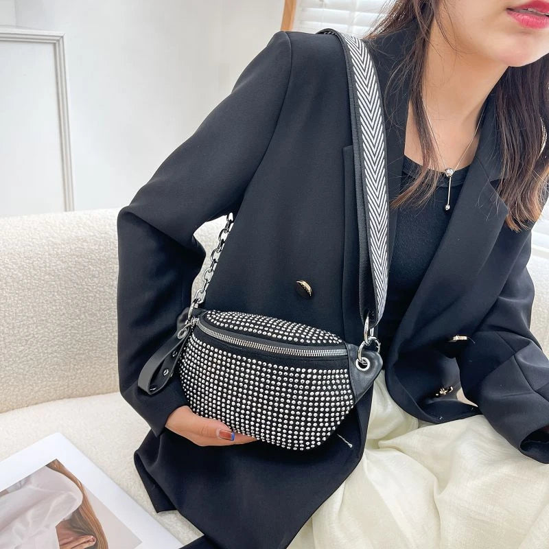Sac banane clouté femme
