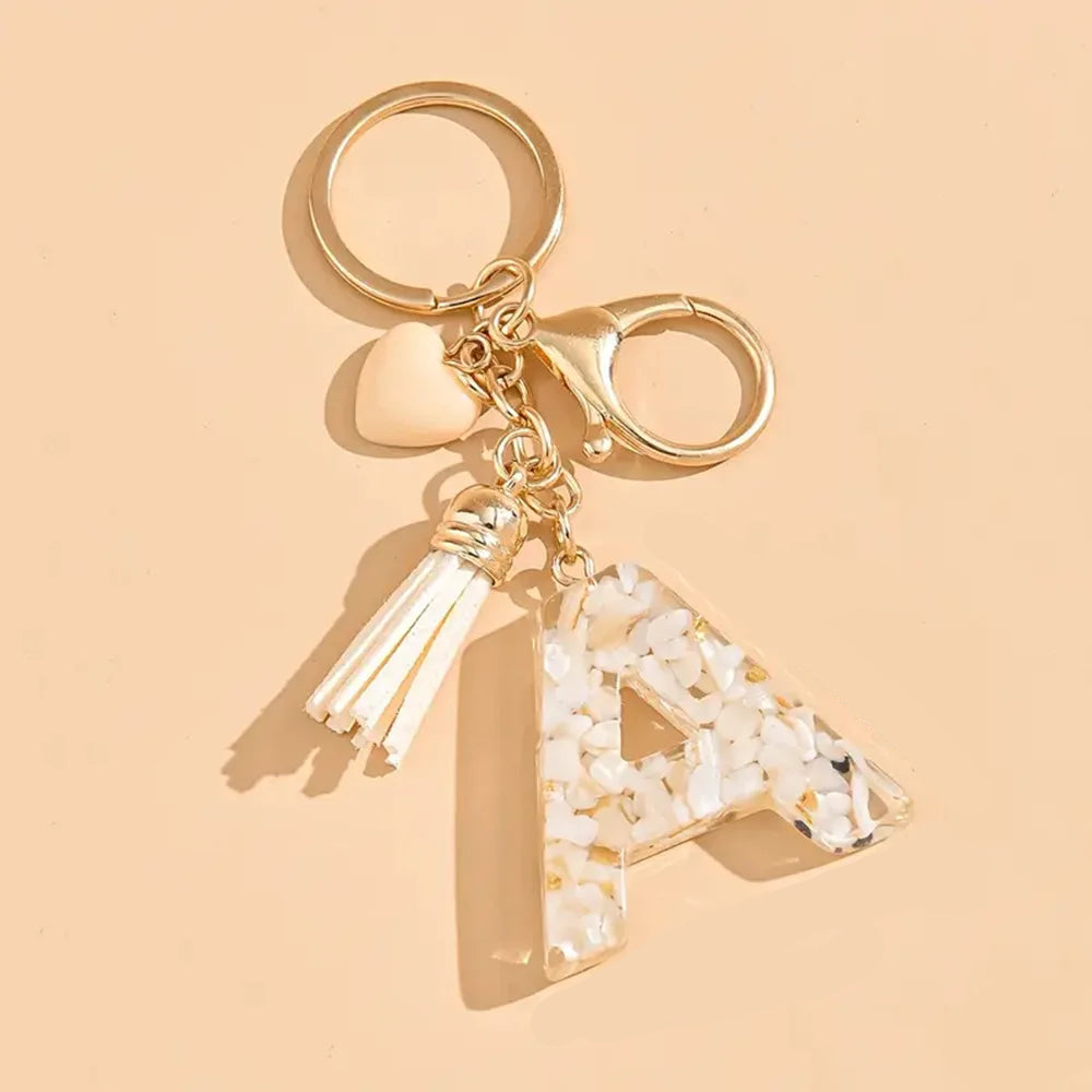 Porte clé avec lettre alphabet