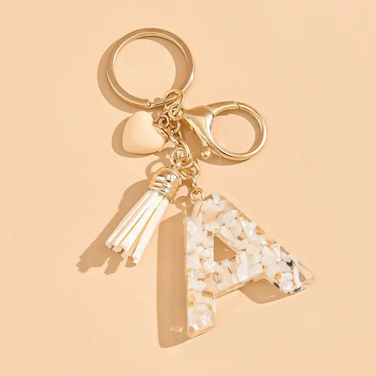 Porte clé avec lettre alphabet
