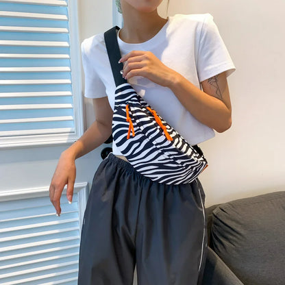 Sac banane femme zèbre