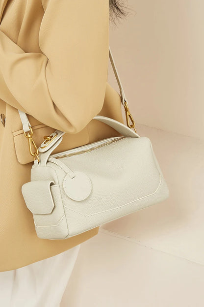 FOXER 2026 Nouveau Sac à Bandoulière pour Femme en Cuir Véritable, Sac à Main Grande Capacité, Sac Bandoulière Polyvalent pour Femme, Sac Oreiller