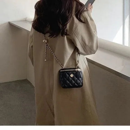 Nouveau Mini matelassé chaîne diamant à carreaux femmes sac à bandoulière mode Mini sac à main en cuir PU femme une épaule petit sac
