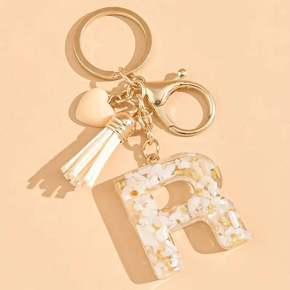 Porte clé avec lettre alphabet