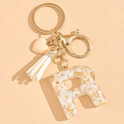 Porte clé avec lettre alphabet
