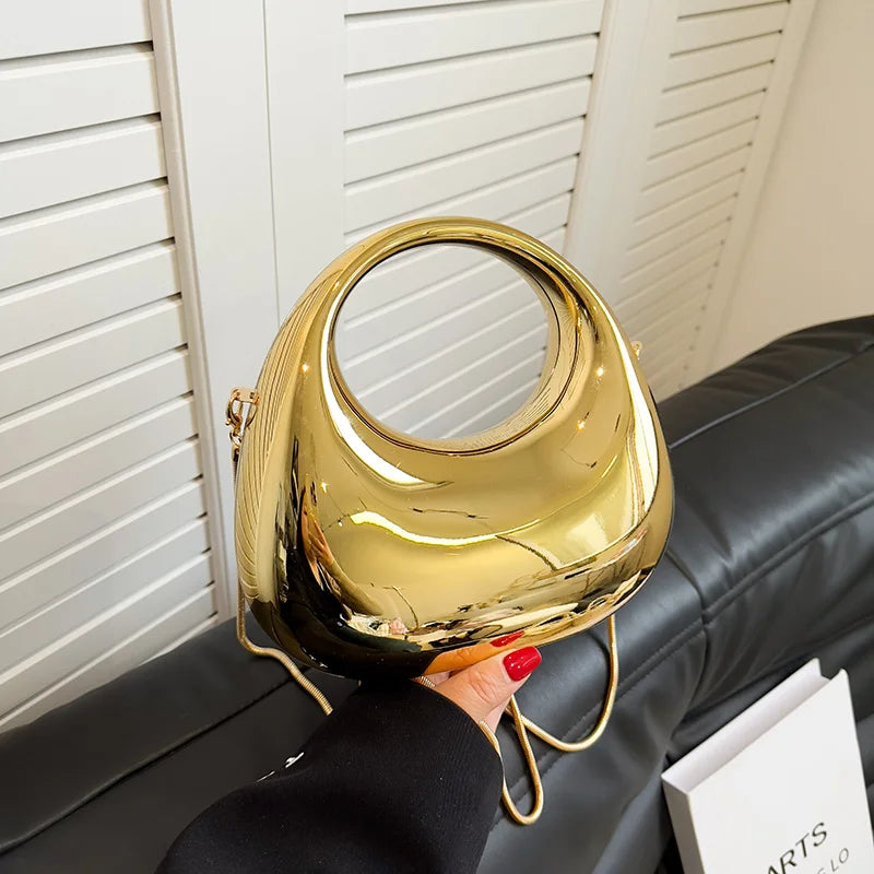 sac de luxe femme pochette soirée femme sac a main femme luxe MOODS-Pochettes de soirée dorées pour femmes, sacs à main et sacs à main de créateurs de luxe, sac de poignet à poignée ronde, fête de mariage, 2024