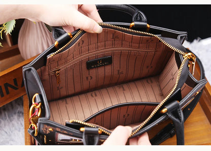 Sac de créateur vintage et de luxe avec broderie délicate impression de chat sac fourre-tout populaire et à la mode pour femmes de grande capacité