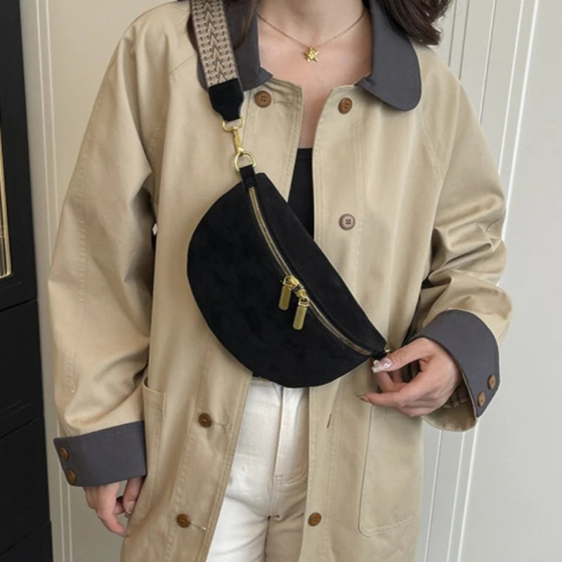 Sac banane daim femme