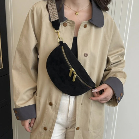 Sac banane daim femme
