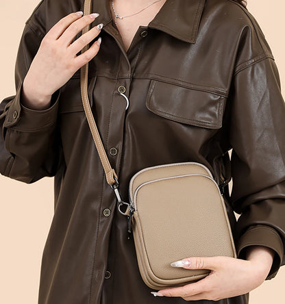 Nouveau 100% véritable peau de vache femmes en cuir sac de téléphone portable sacs à bandoulière pour femmes Sac concepteur Sac à bandoulière sacs de messager Sac
