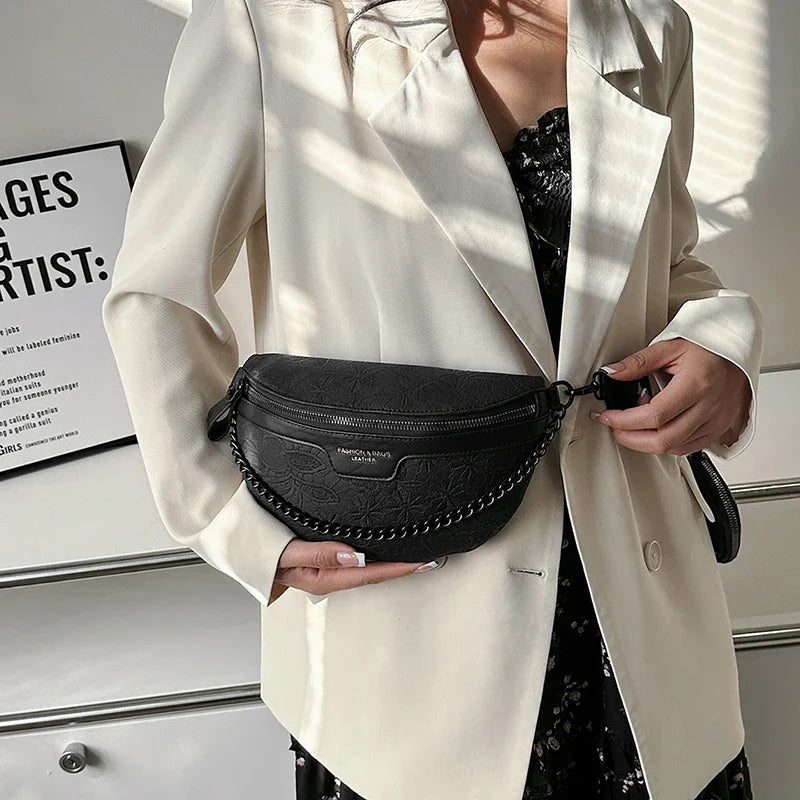 Sac banane femme fleuri