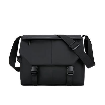 Nouveau sac à bandoulière pour hommes anti éclaboussures haut de gamme polyvalent sac à bandoulière grande capacité décontracté couleur bloquée PU sac pour hommes sacs