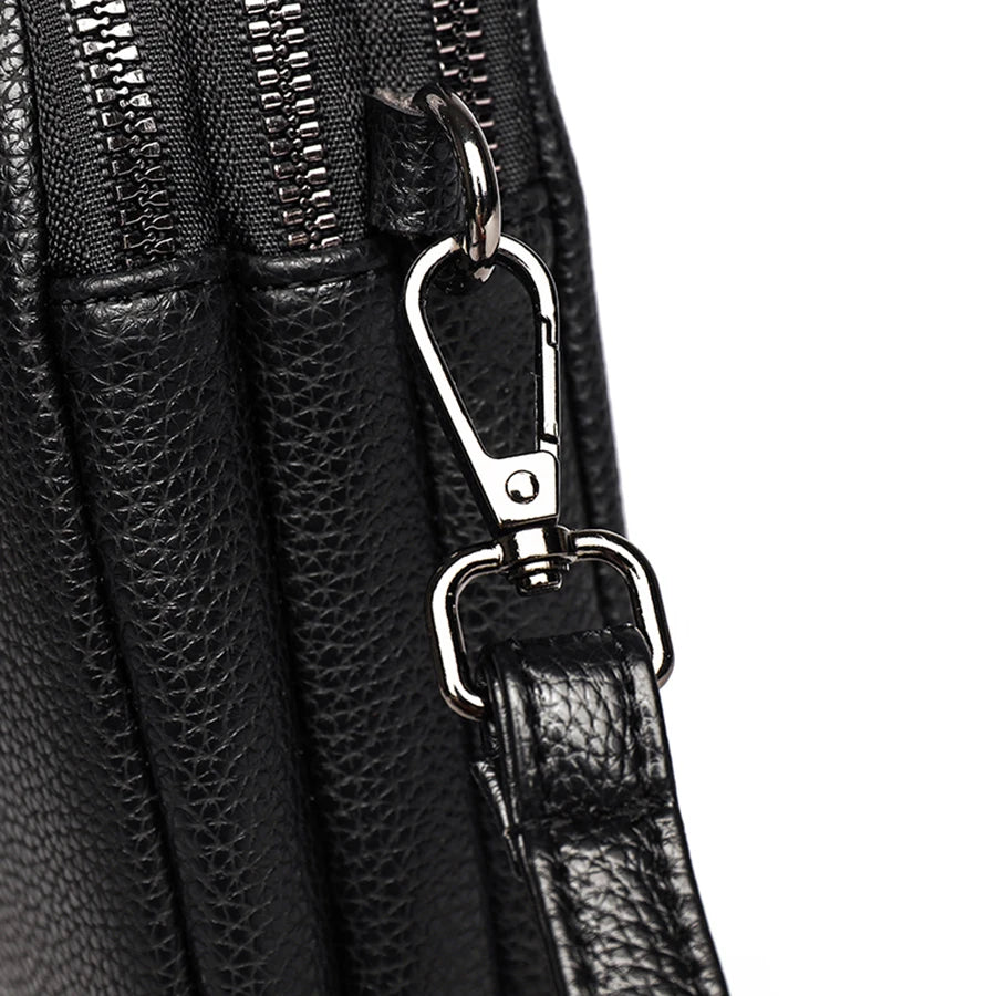 Nouveau 100% véritable peau de vache femmes en cuir sac de téléphone portable sacs à bandoulière pour femmes Sac concepteur Sac à bandoulière sacs de messager Sac