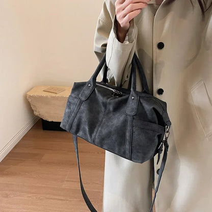 Sacs à bandoulière en cuir PU pour femmes, Design rétro, mode coréenne, sac à aisselles de grande capacité, fourre-tout, 2024