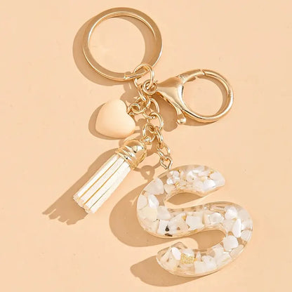 Porte clé avec lettre alphabet