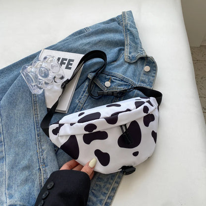 Sac banane imprimé vache