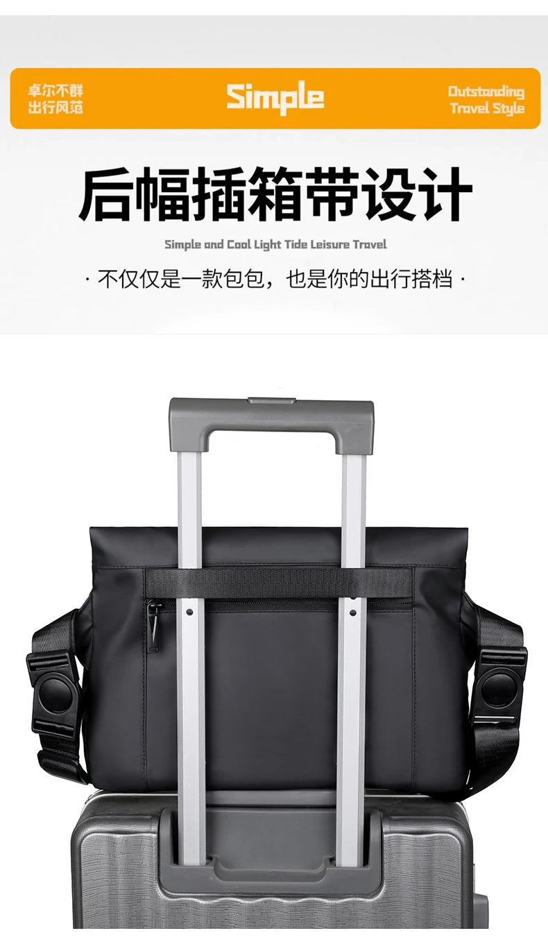 Oxford Messenger Hobos Sac à main pour homme, sac à main pour homme, haute qualité, mince, grande capacité, initié