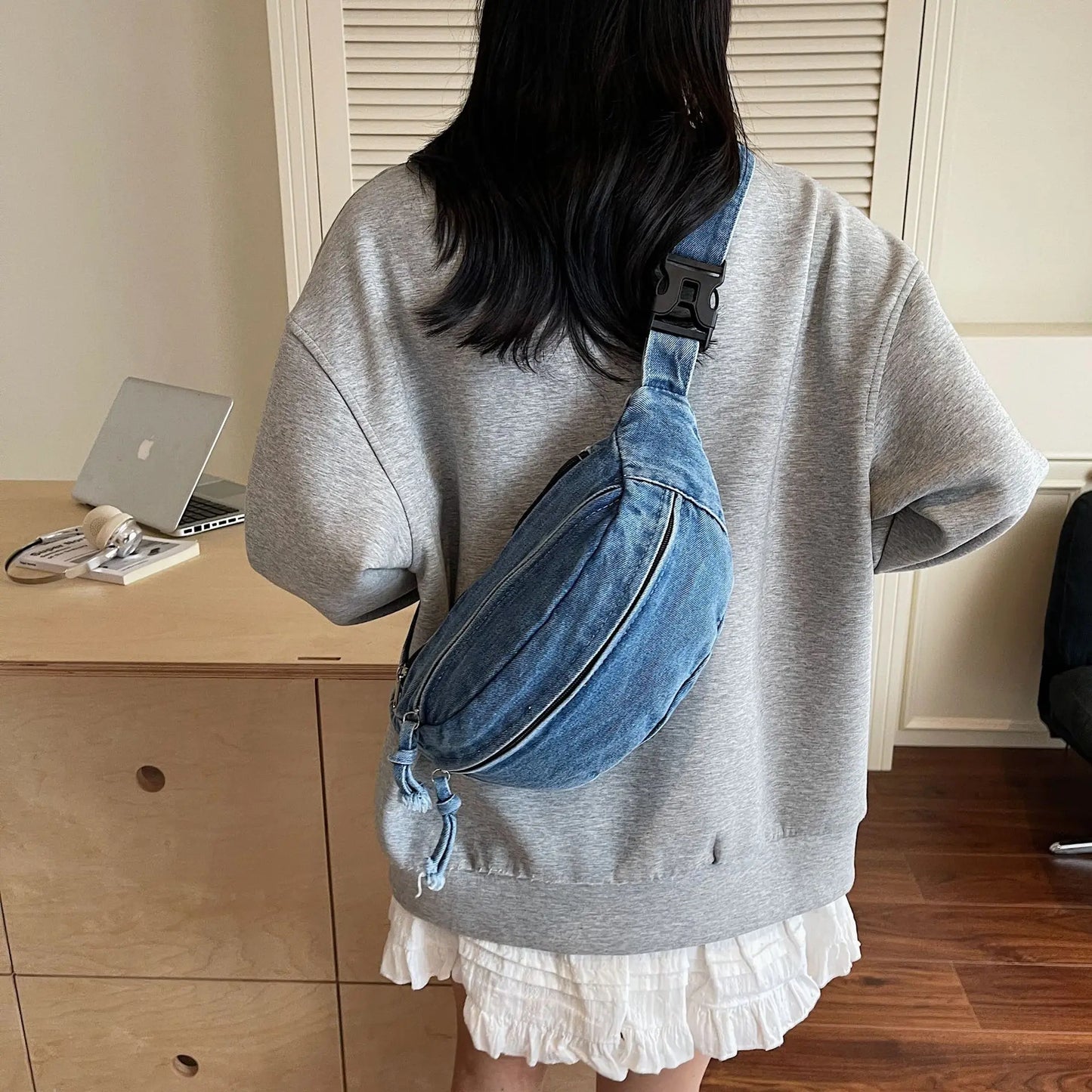Sac banane jean