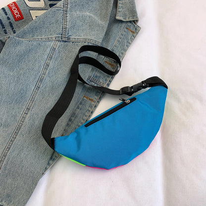 Sac banane multicolore