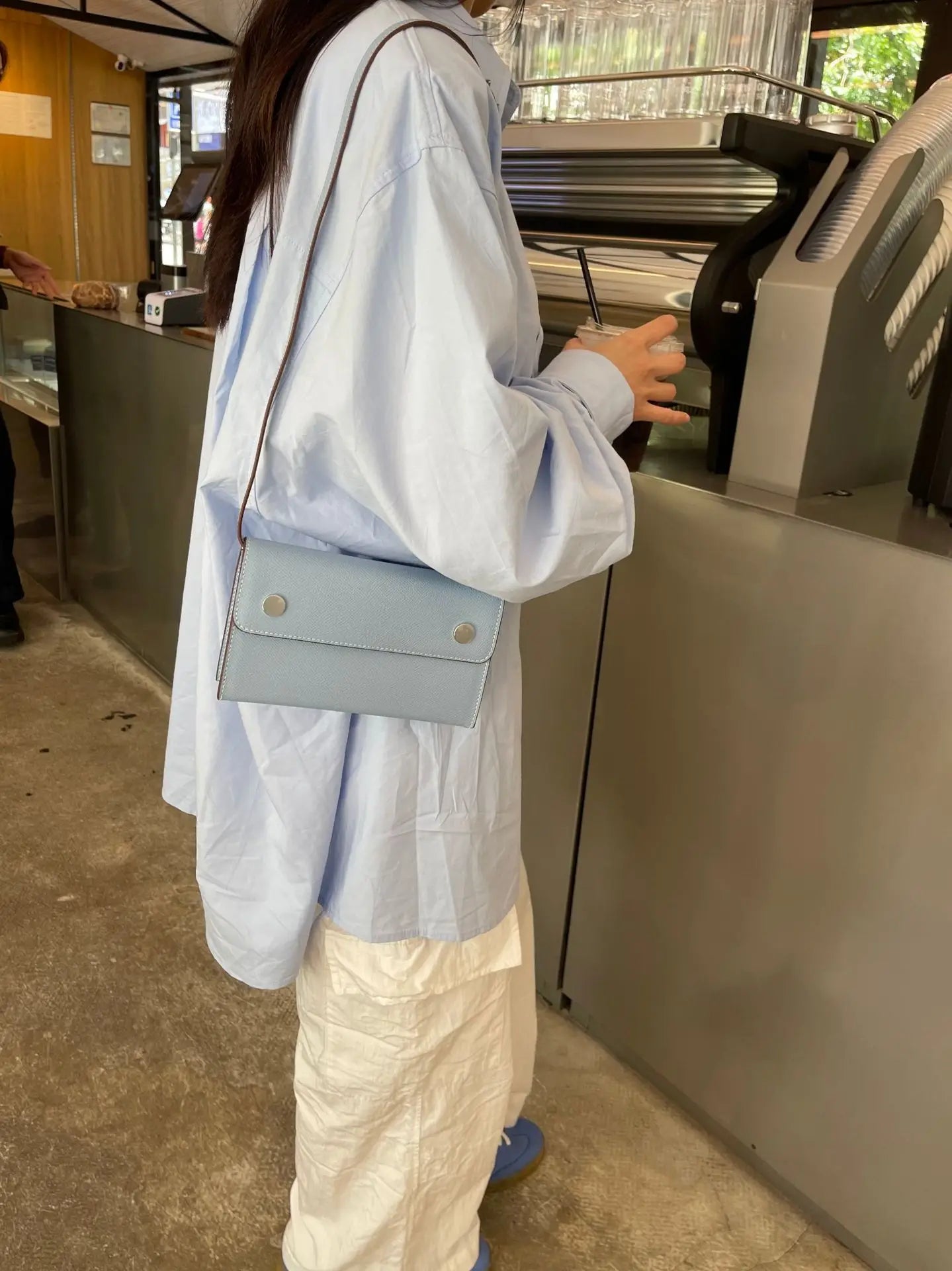 Sac à Main en Cuir group pour Femme, de Luxe, de Haute Qualité, EP Palmprint Cowhide Snap Wallet2024, 2024