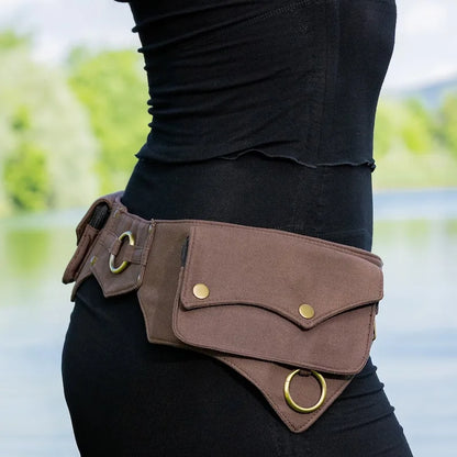 Ceinture 2 saccoches médieval