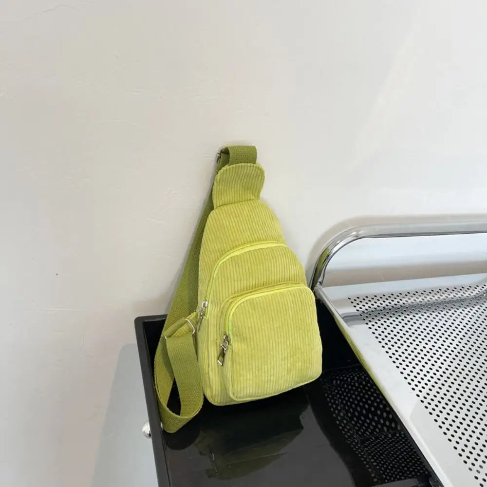 Sac bandoulière velours côtelé