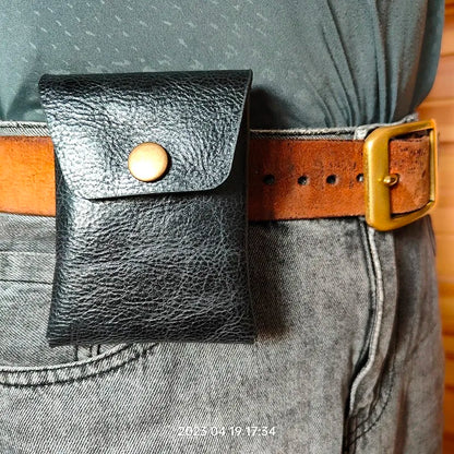 Pochette cuir homme ceinture
