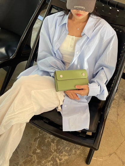Sac à Main en Cuir group pour Femme, de Luxe, de Haute Qualité, EP Palmprint Cowhide Snap Wallet2024, 2024