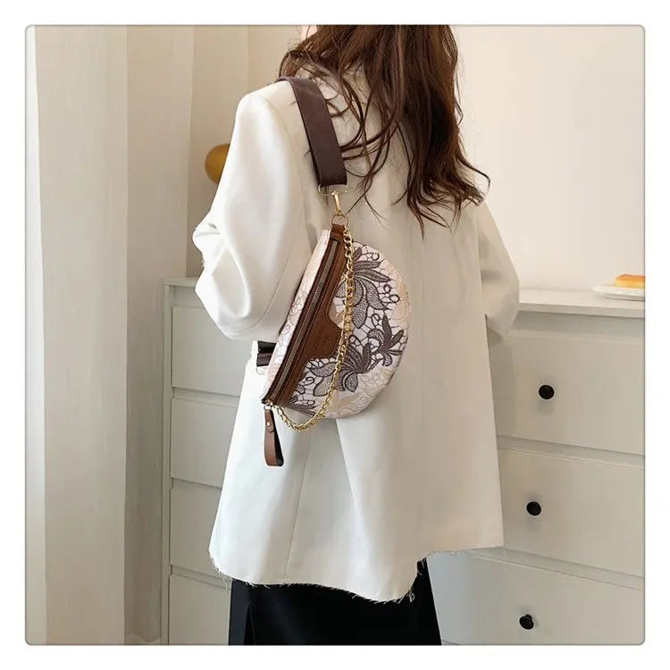 Sac banane fleuri