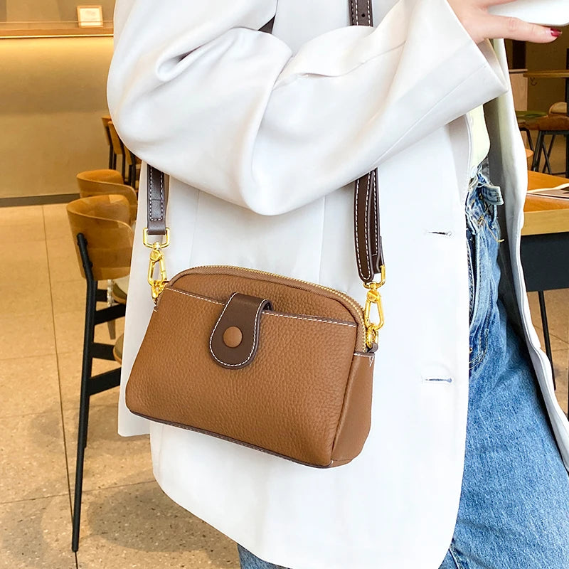 Sac à main en cuir de vachette véritable pour femme, petit sac carré pour femme, sac à bandoulière rétro, sacs initiés, créateur de mode, luxe