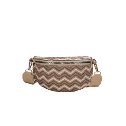 Sac banane femme tressé