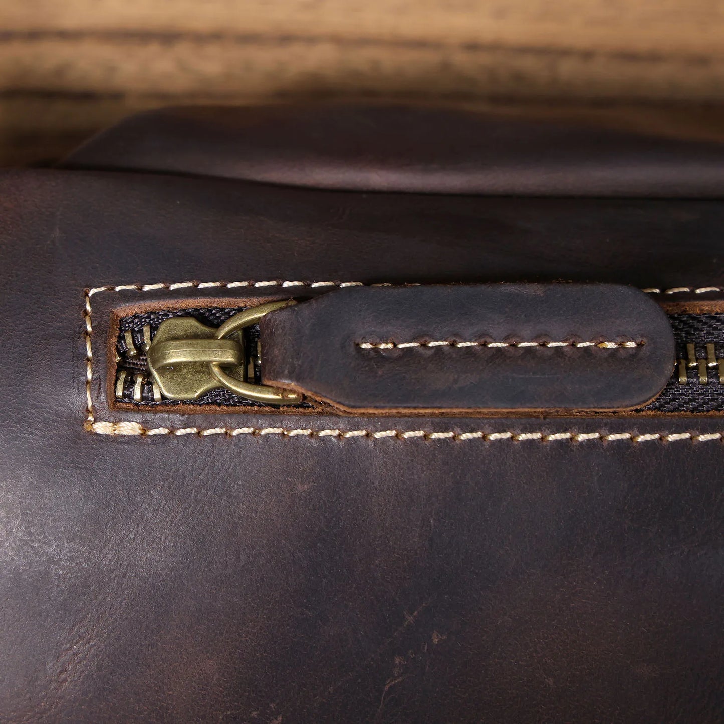 Sac banane homme cuir marron