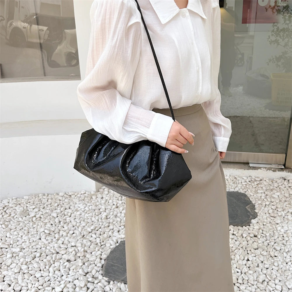 MOODS-Pochettes de soirée dorées pour femmes, sac à bandoulière, sac nuage, sacs à main de créateurs de luxe, fête de mariage, nouveau, 2024