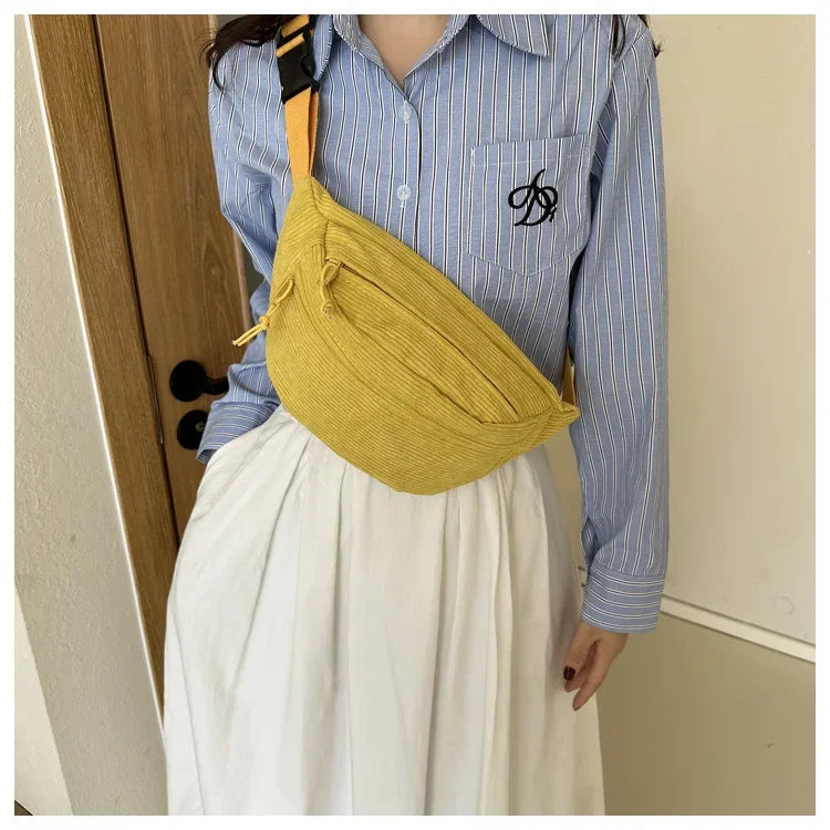 Banane velours côtelé femme
