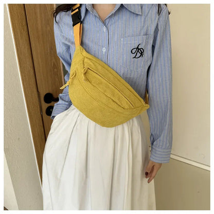 Banane velours côtelé femme