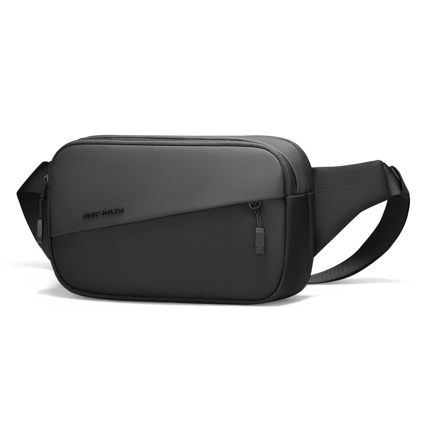 Sac bandoulière noir minimaliste