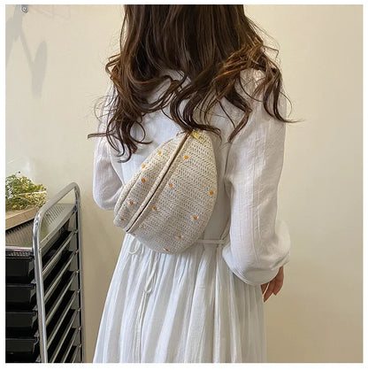 Sac banane fleurs