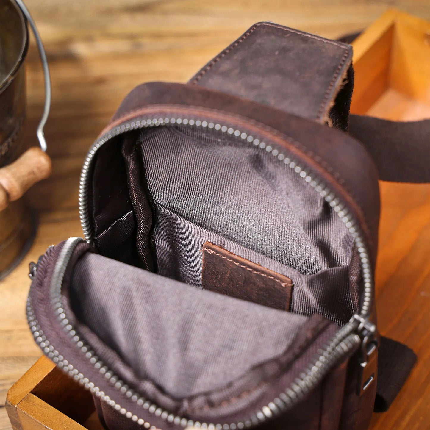 Pochette téléphone bandoulière homme