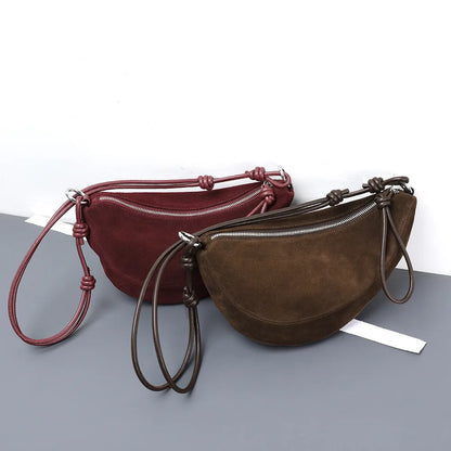 Sac cuir demi-lune