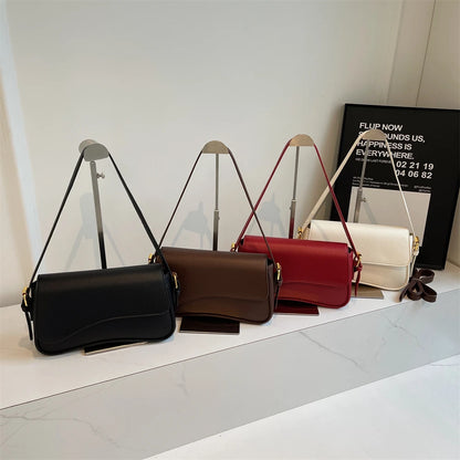 sac de luxe femme sacs bandoulière sac de luxe femme haute qualité MOODS formes irrégulières sacs à bandoulière pour femmes rouge litchi motif rabat sac à bandoulière décontracté rue Simple mode cartables 2025