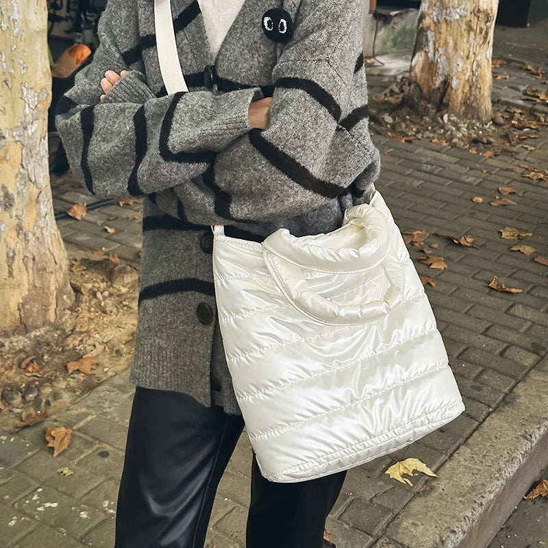 sac de luxe femme sac bandoulière femme sac de luxe femme marque célèbre MOODS-Ensemble de Sacs à Main en Tissu de Coton Matelassé pour Femme, 2 en 1, observateur, Grande Capacité, Cabas, Dernière Collection Hiver 2025