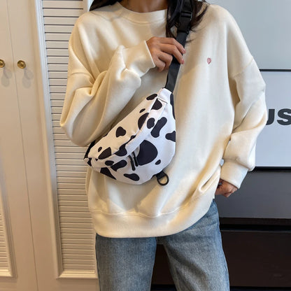 Sac banane imprimé vache