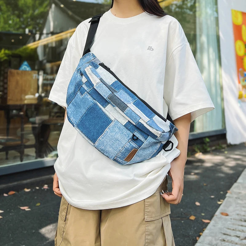 Sac banane en jean