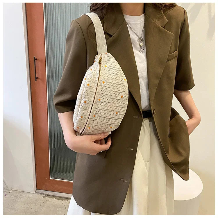 Sac banane fleurs