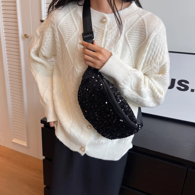 Sac banane sequin